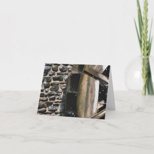 Wooden Water Wheel Nature Photography  Note Card