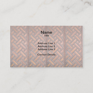 Wooden Weave Pattern 2 Business Card