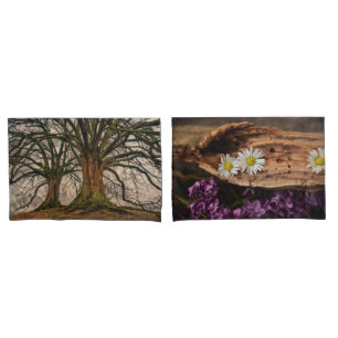 Wooden Wood Bark Tree Autumn Destiny's Destiny Pillowcase