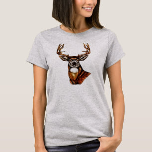 Wooden Wood Deer Rustic Country Unisex T-Shirt