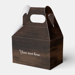 Wooden Wood Rustic Birthday Party Favour Boxes