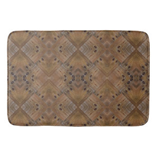 Wooden wood texture natural background brown tree bath mat