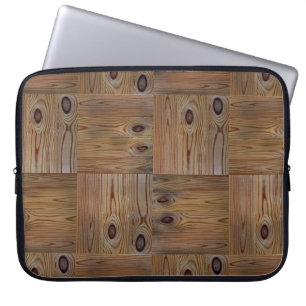 Wooden wood texture natural background brown tree laptop sleeve