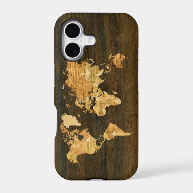 Wooden World Map (Back)