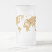 Wooden World Map
