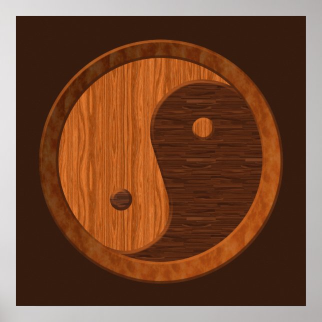 Wooden Yin Yang Poster (Front)