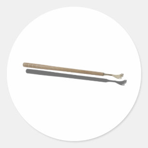 WoodenBackScratcher022111 Classic Round Sticker