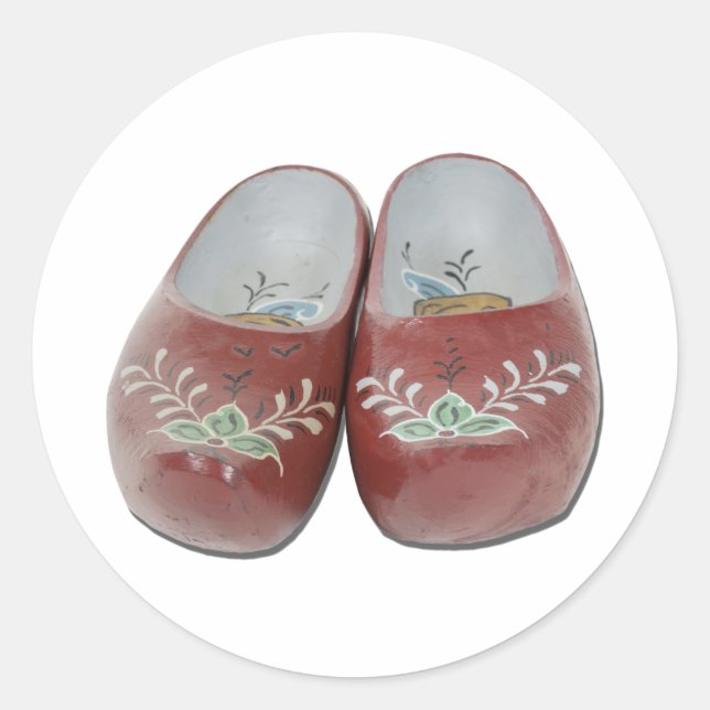 WoodenShoes050111 Classic Round Sticker (Front)
