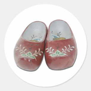 WoodenShoes050111 Classic Round Sticker
