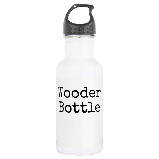 "Wooder Bottle" water bottle (Front)