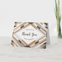 Woodgrain Collage Neutral Baby Shower Thank You