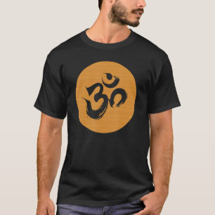 Woodgrain OM Yoga Meditation T-Shirt