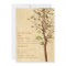 Woodgrain with Love Birds in Tree Invitation