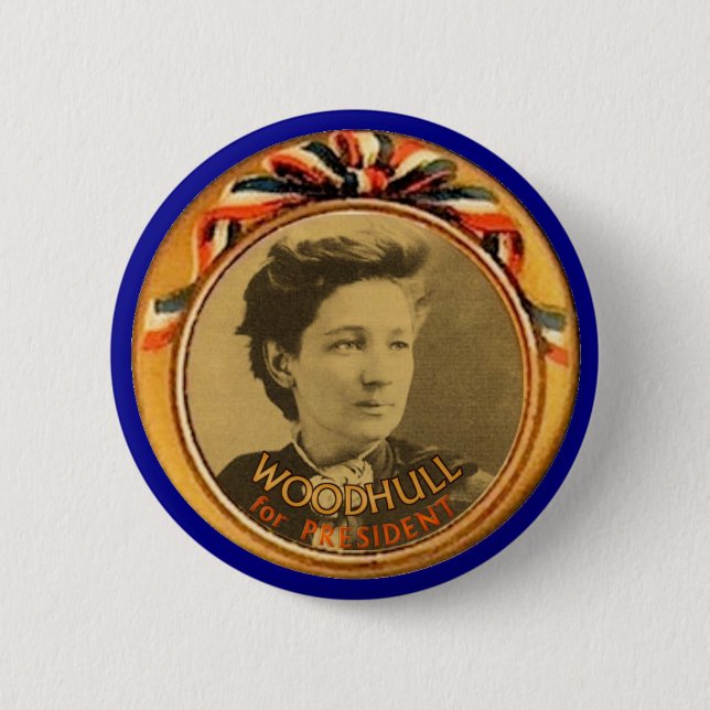 Woodhull for President 6 Cm Round Badge (Front)