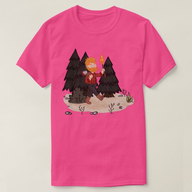 Woodie in the Woods T-Shirt (Design Front)