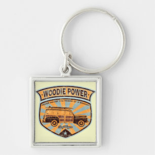 Woodie Wagon Key Ring
