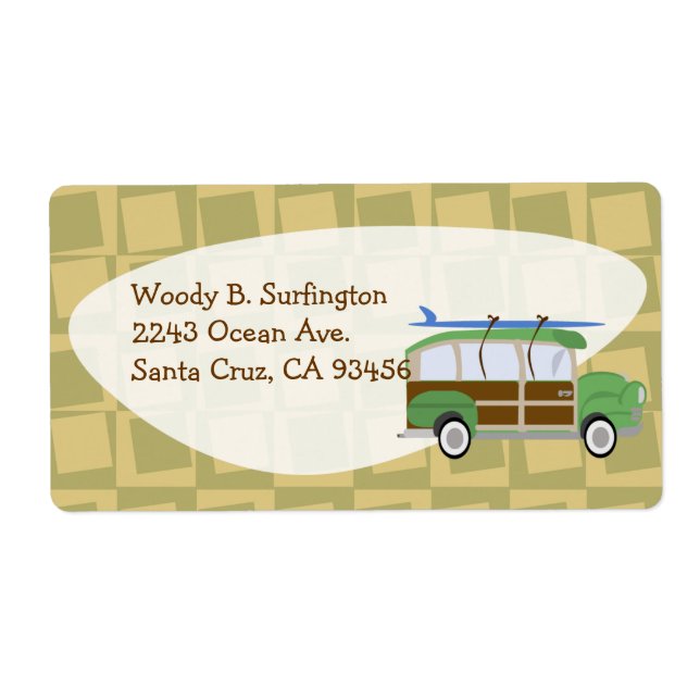 Woodie Wagon Label (Front)