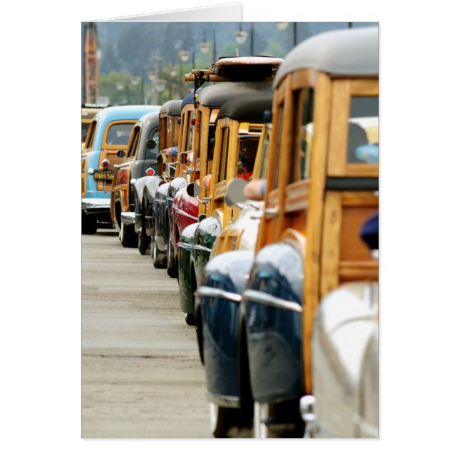 Woodies lined up to go (Front)
