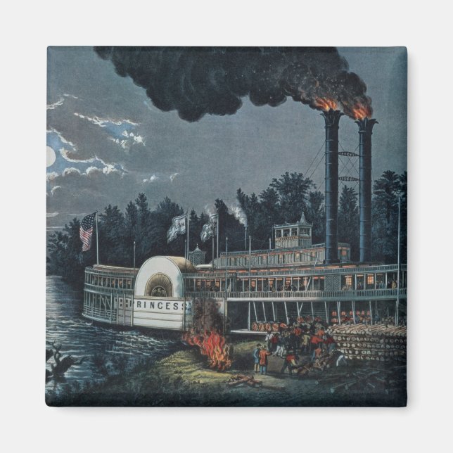 Wooding up' on the Mississippi Magnet (Front)