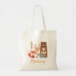 Woodland 1st Birthday Tote Bag
