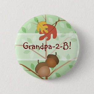 Woodland Acorns Button