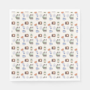 Woodland Adventure Awaits Camping Baby Shower Napkin