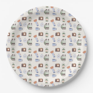 Woodland Adventure Awaits Camping Baby Shower Paper Plate