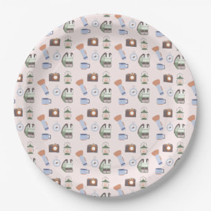 Woodland Adventure Awaits Camping Baby Shower Paper Plate