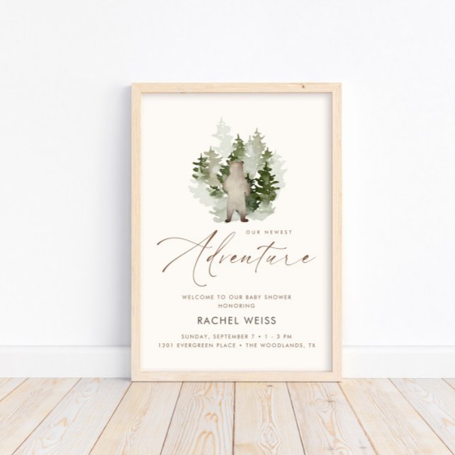 Woodland Adventure Gender Neutral Welcome Sign (Creator Uploaded)