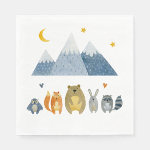 Woodland Adventure Night Sky Party Napkins