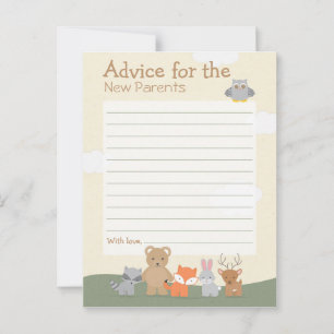 Woodland "Advice" Advice Card