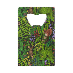 Woodland amimals and plants