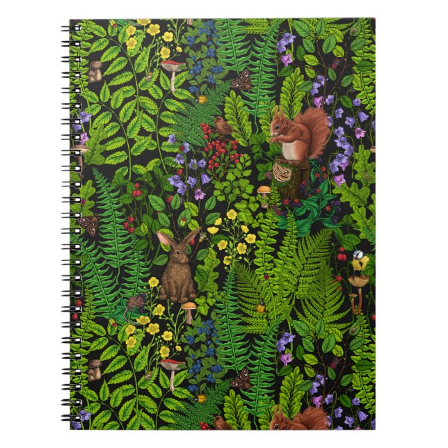 Woodland amimals and plants notebook (Front)