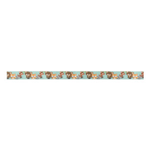Woodland and Fox Baby Shower Ribbion Satin Ribbon