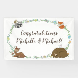 Woodland Animal Baby Shower Banner
