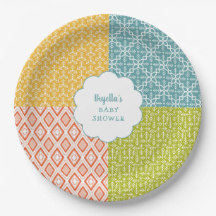 Woodland Animal Baby Shower decor Paper Plate