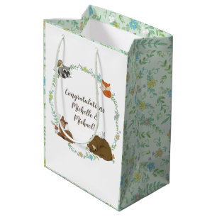 Woodland Animal Baby Shower Medium Gift Bag