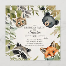 Woodland Animal Birthday Party