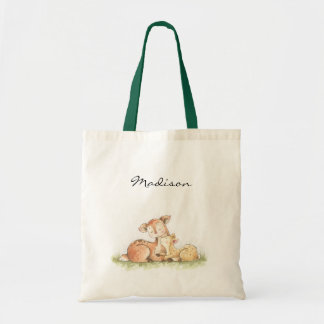 Woodland animal deer tote bag