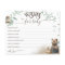 Woodland animal forest greenery Baby Shower wishes