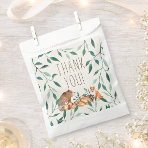 Woodland Animal Friends Baby Shower Favour Bags