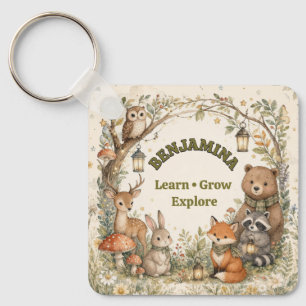 Woodland Animal Friends Forest Adventure Keepsake Key Ring