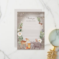 Woodland Animal Friends Sparkle Baby Shower