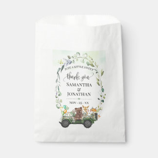 Woodland Animal Greenery Baby Shower Favour Bag