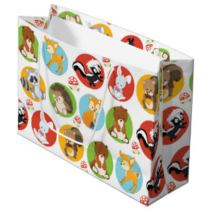 Woodland Animal party large gift bag