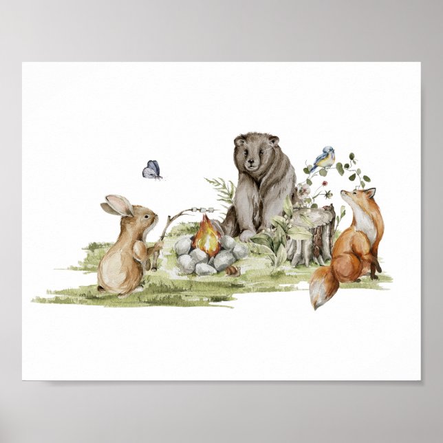 Woodland Animal Poster (Front)