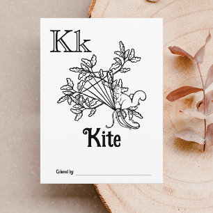 Woodland Animals ABC Colouring Baby Shower Activit Postcard