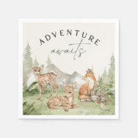 Woodland Animals  Adventure Awaits Baby Shower
