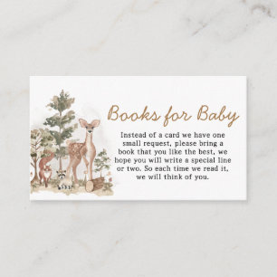 Woodland Animals Adventure Awaits Books for Baby Enclosure Card