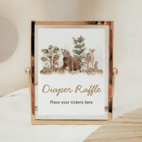 Woodland Animals Adventure Awaits Diaper Raffle